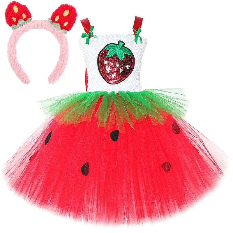 Baby Clothing Girls - Sparkle Strawberry Costume for Baby Girls