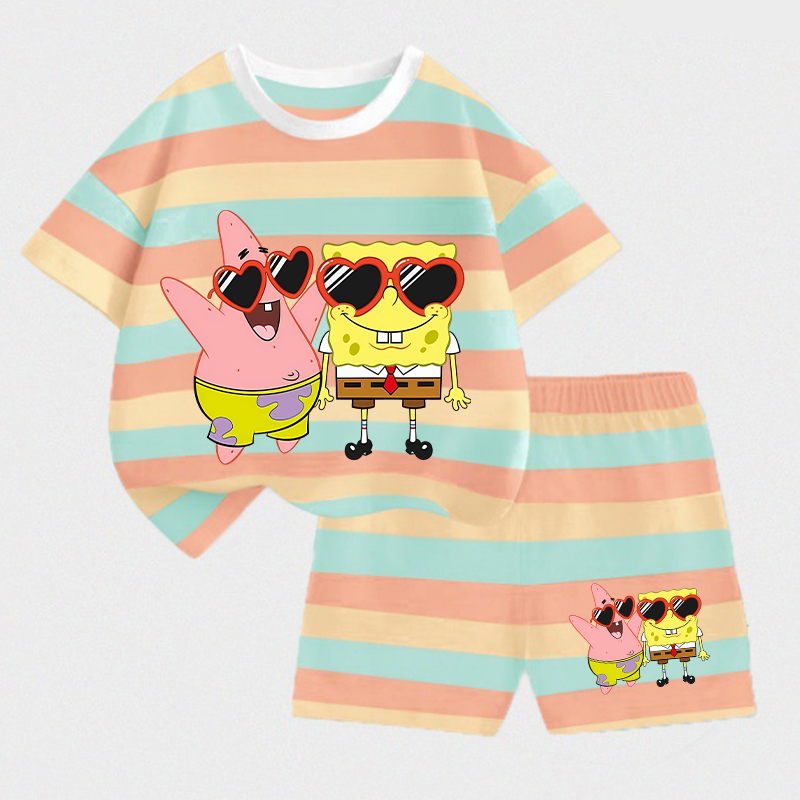 Baby Clothing Discount - SpongeBobs SquarePants Kids T-shirt Shorts Set