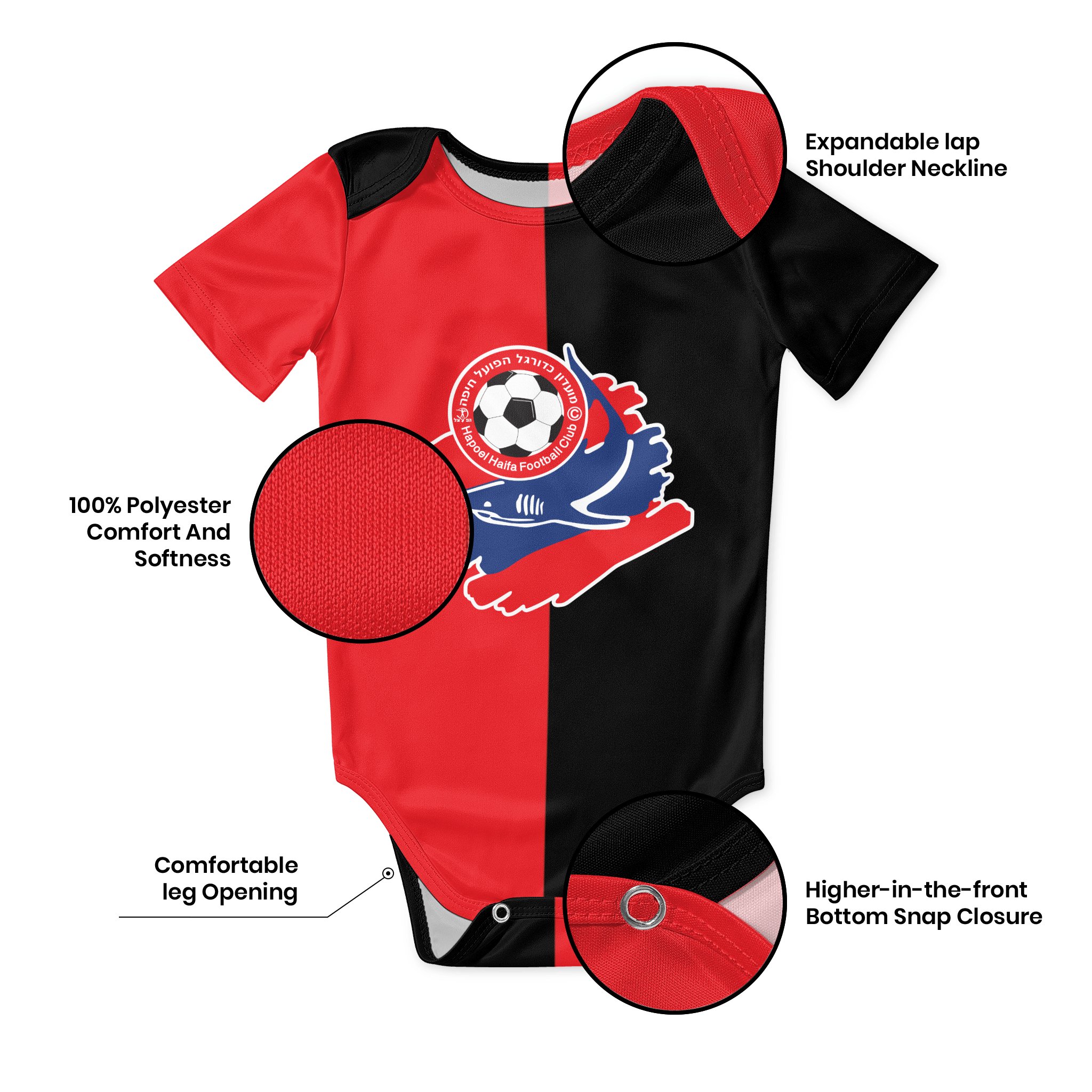 Hapoel Haifa Baby Bodysuit Uni - Baby Clothing Girls recension och pris
