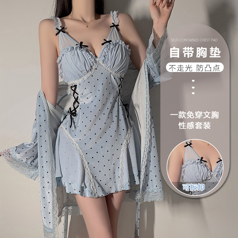 Sexy Lingerie Velvet Lace Swee - Baby Gown Nightwear recension och pris