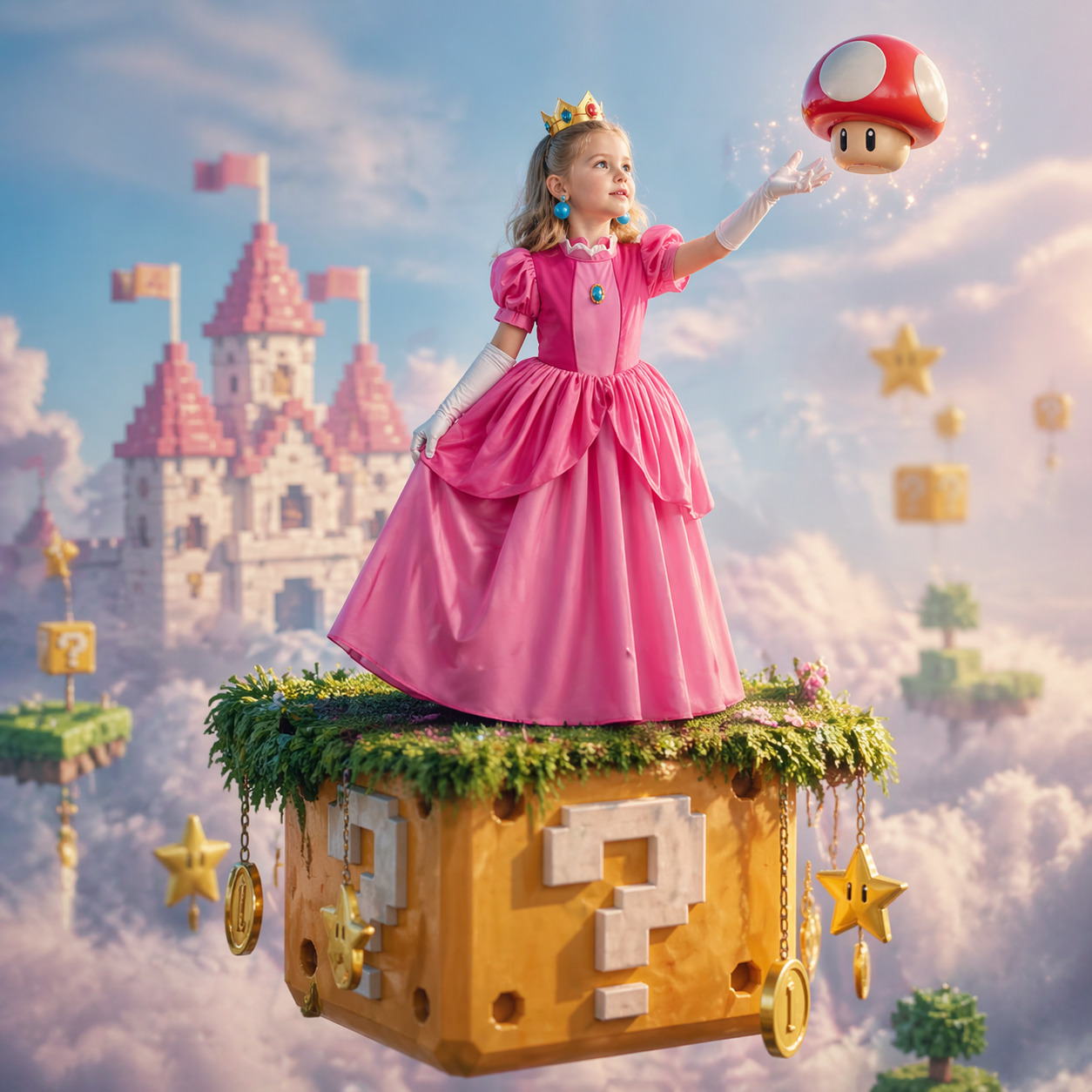Princess Peach Style Dress Up  - Baby Clothing Girls recension och pris