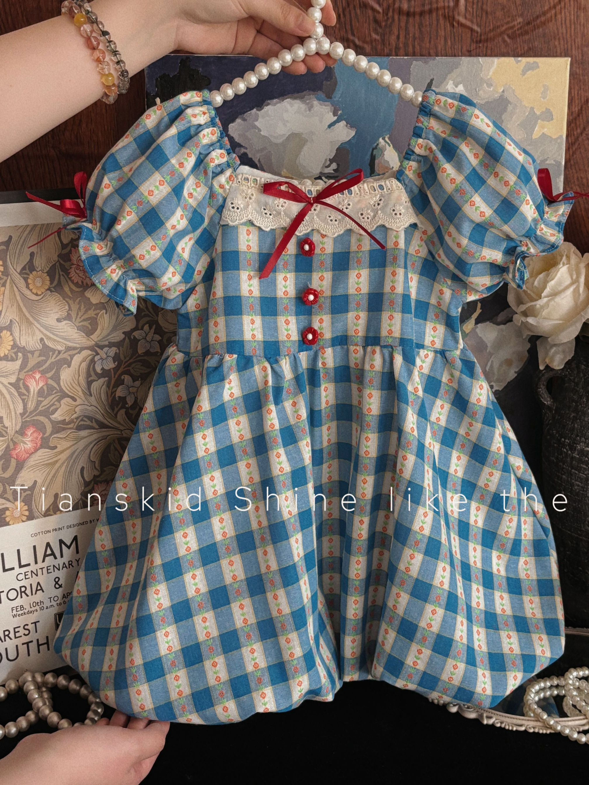 Girls Summer Plaid Dress Baby  - Baby Clothing Girls recension och pris