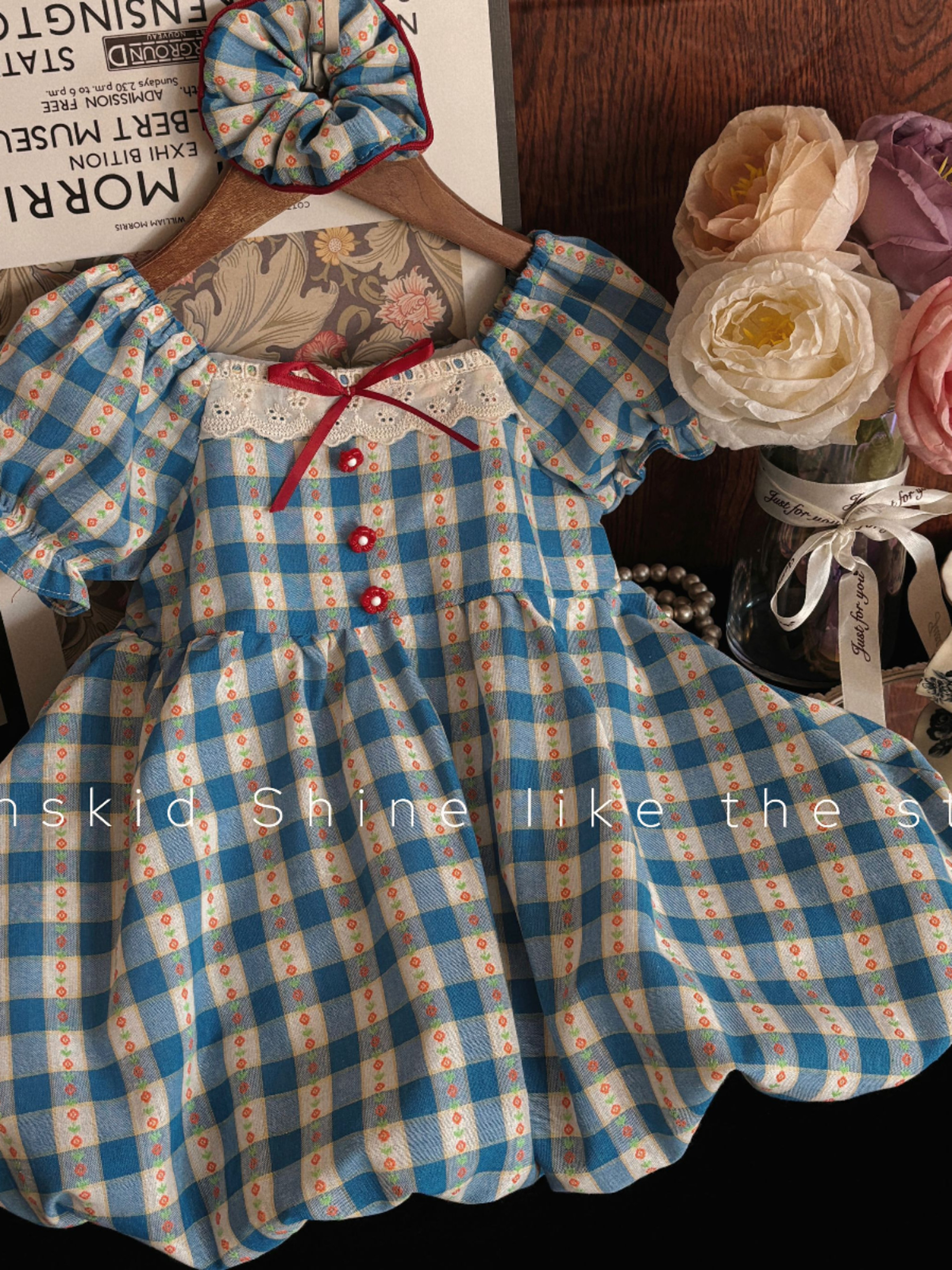 Girls Summer Plaid Dress Baby  - Baby Clothing Girls recension och pris