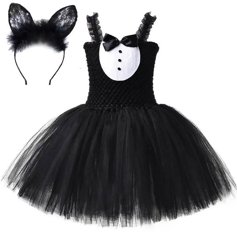 White Black Cat Tutu Dress for - Baby Clothing Girls recension och pris
