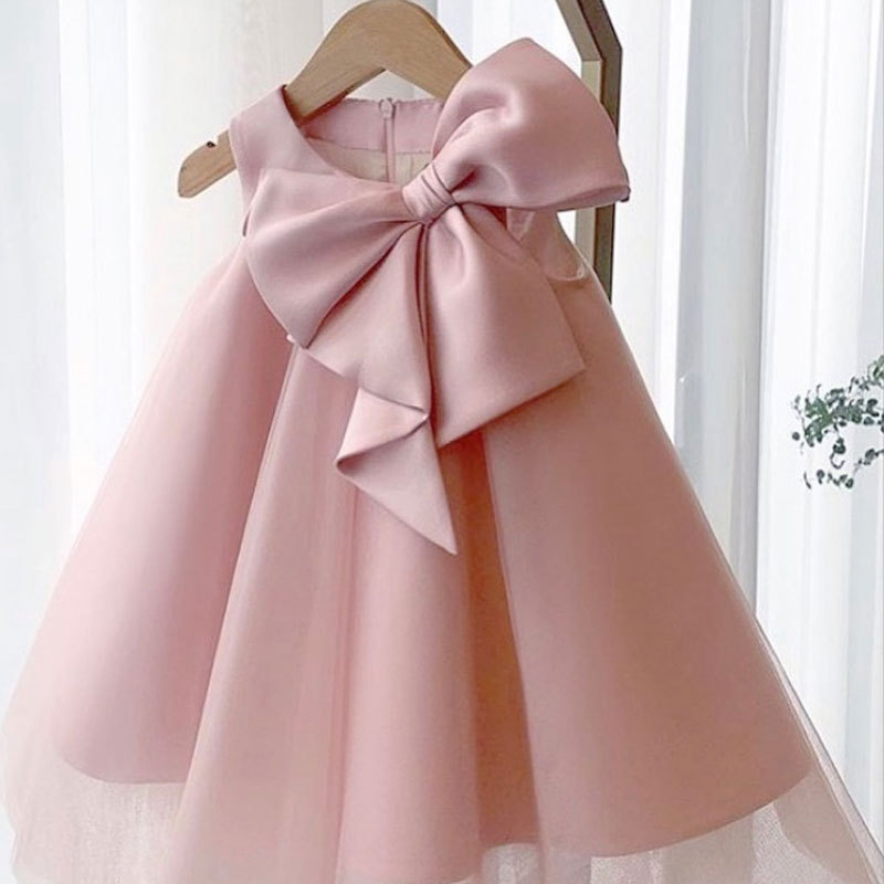 Summer Big Bow Baby Girl Dress - Baby Clothing Girls recension och pris