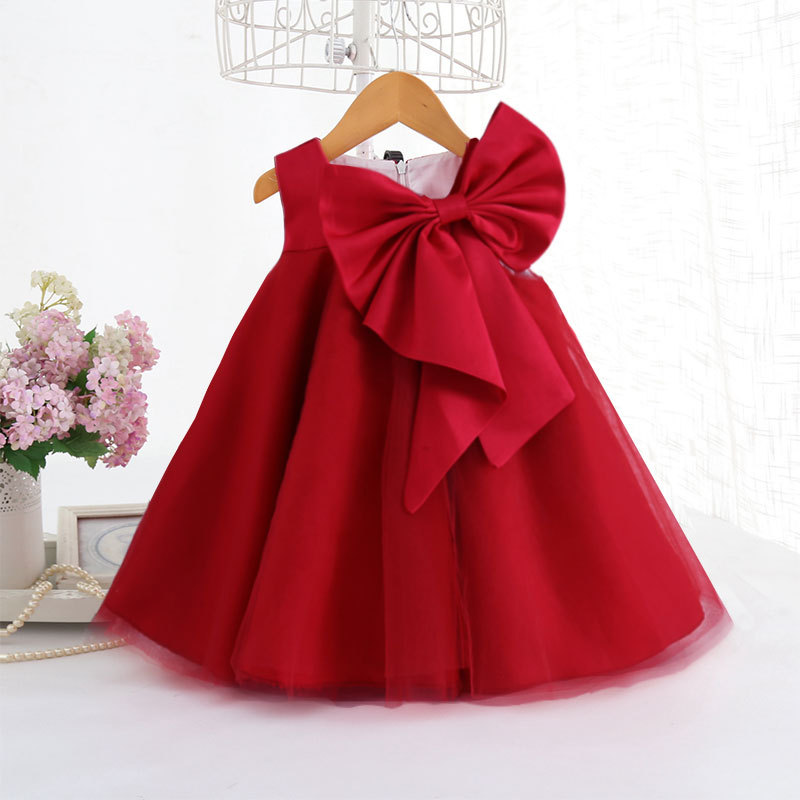 Summer Big Bow Baby Girl Dress - Baby Clothing Girls recension och pris
