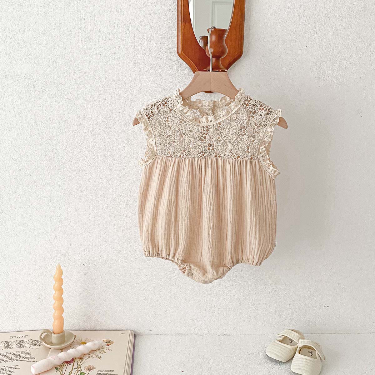 Summer baby girl lace sleevele - Baby Clothing Stores recension och pris