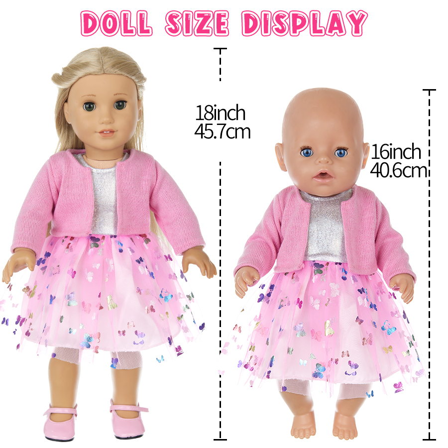 Doll Clothes for 16-18Inch 40- - Baby Clothing Girls recension och pris