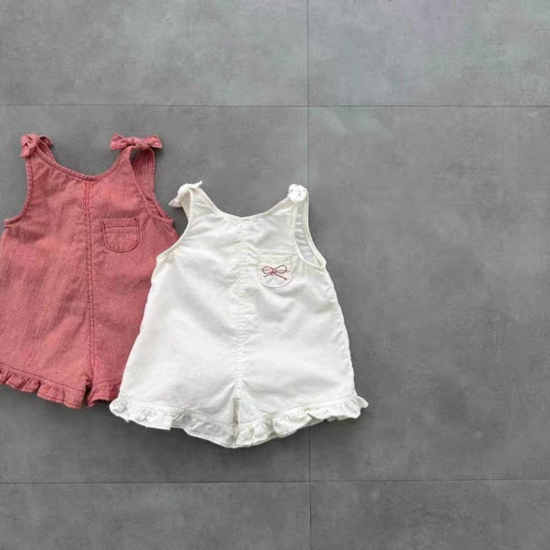 HY2831 Girls Summer Romper wit - Baby Clothing Discount recension och pris