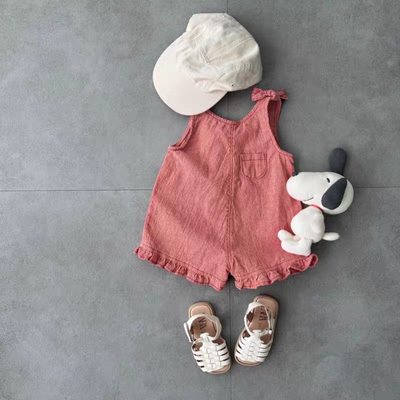 HY2831 Girls Summer Romper wit - Baby Clothing Discount recension och pris