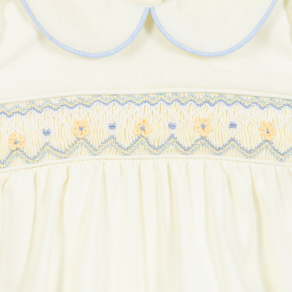 Baby Smocked Yellow Rompers in - Baby Clothing Made In Usa recension och pris